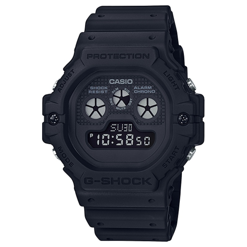 G-Shock Digital 5900 Style All Black Resin Band Watch DW5900BB-1D