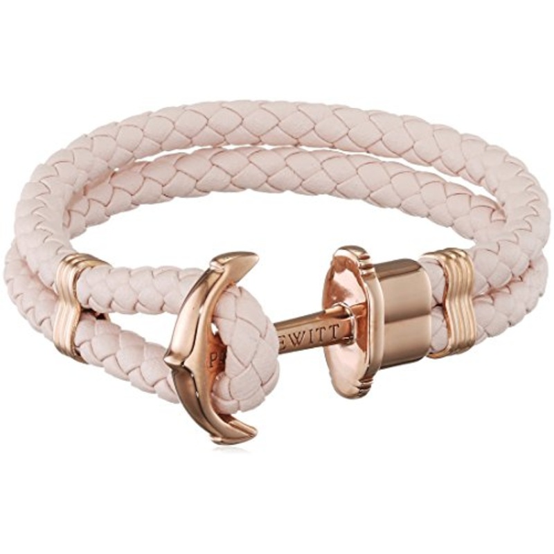Paul Hewitt Phrep Leather Rose Gold / Pink Rose Bracelet - M