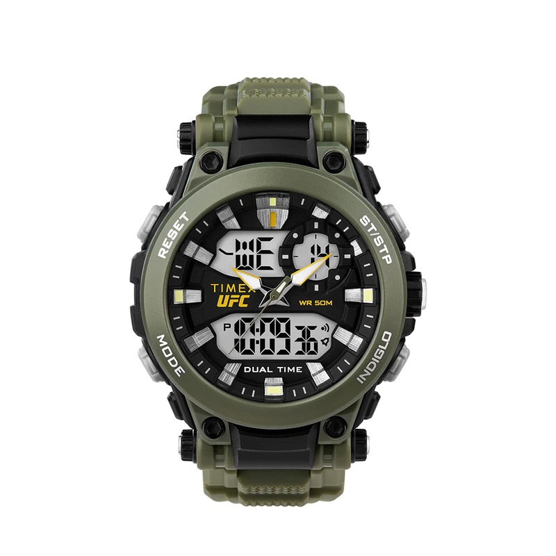 Timex UFC Impact Anadigi 50mm Resin Band Watch TW5M52900