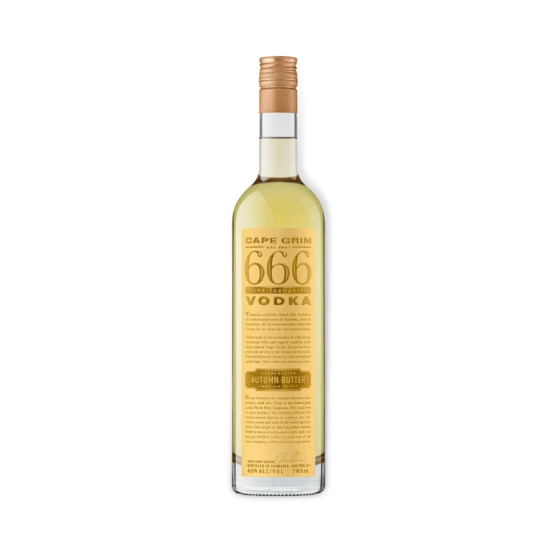 Cape Grim 666 Autumn Butter Vodka 700ml (ABV 40%)