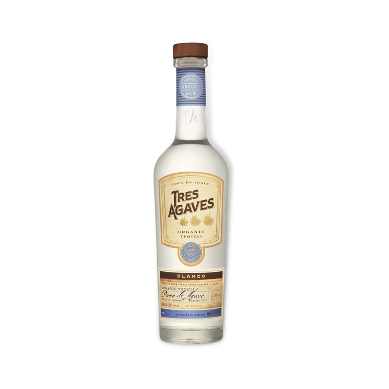 Tres Agaves Organic Blanco Tequila 750ml (ABV 40%)