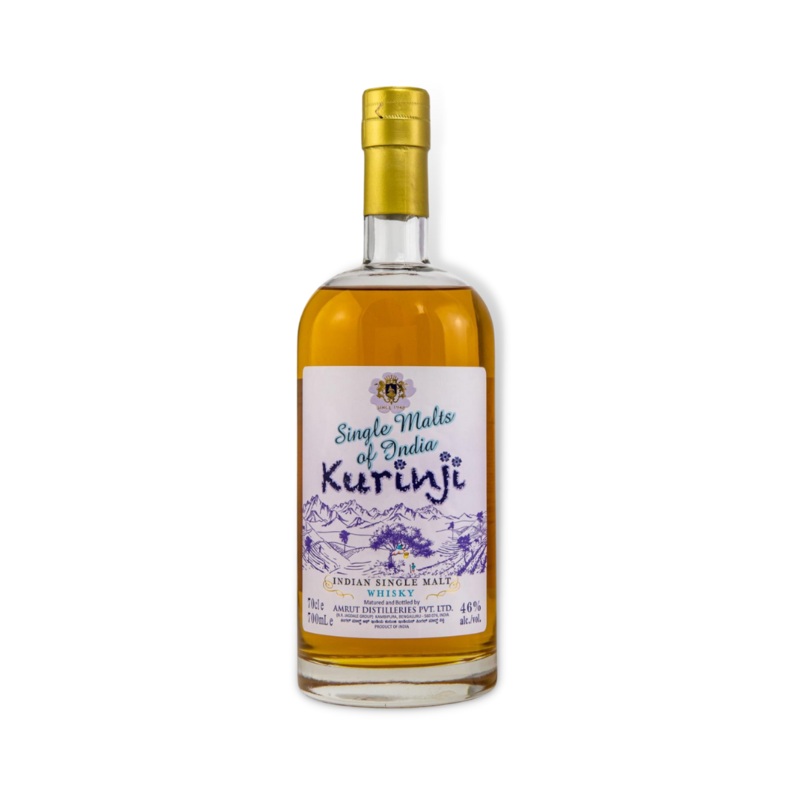Amrut Kurinji Indian Single Malt Whisky 700ml (ABV 46%)