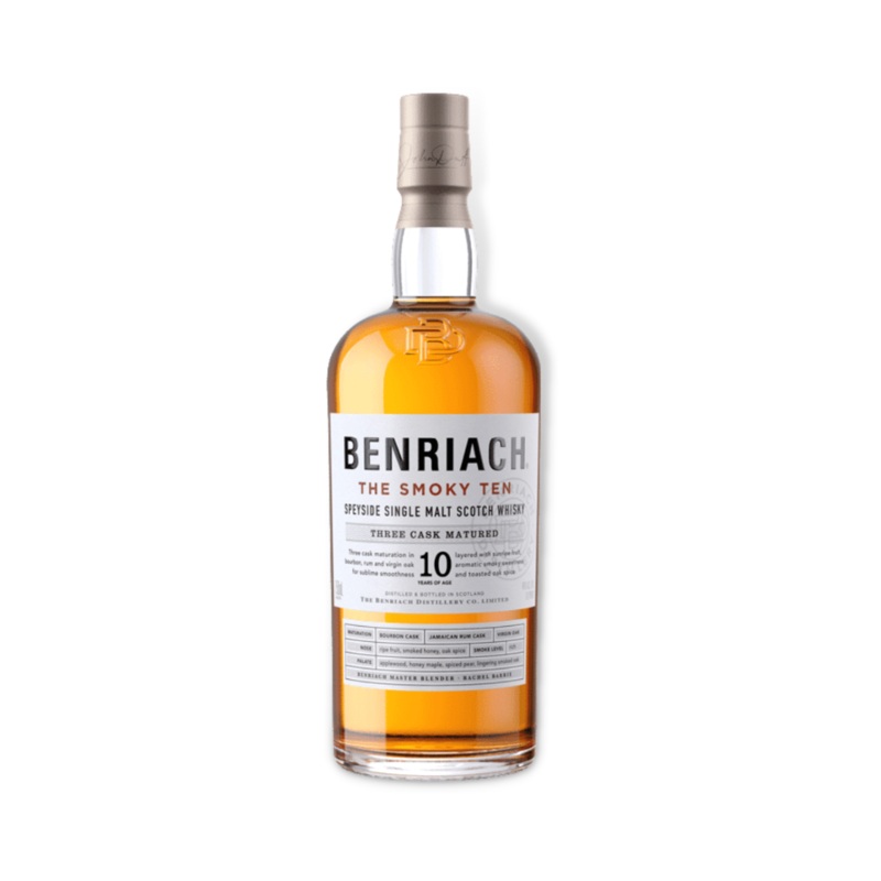 Benriach The Smoky 10 Year Old Three Cask Matured Single Malt Scotch Whisky 700ml (ABV 46%)