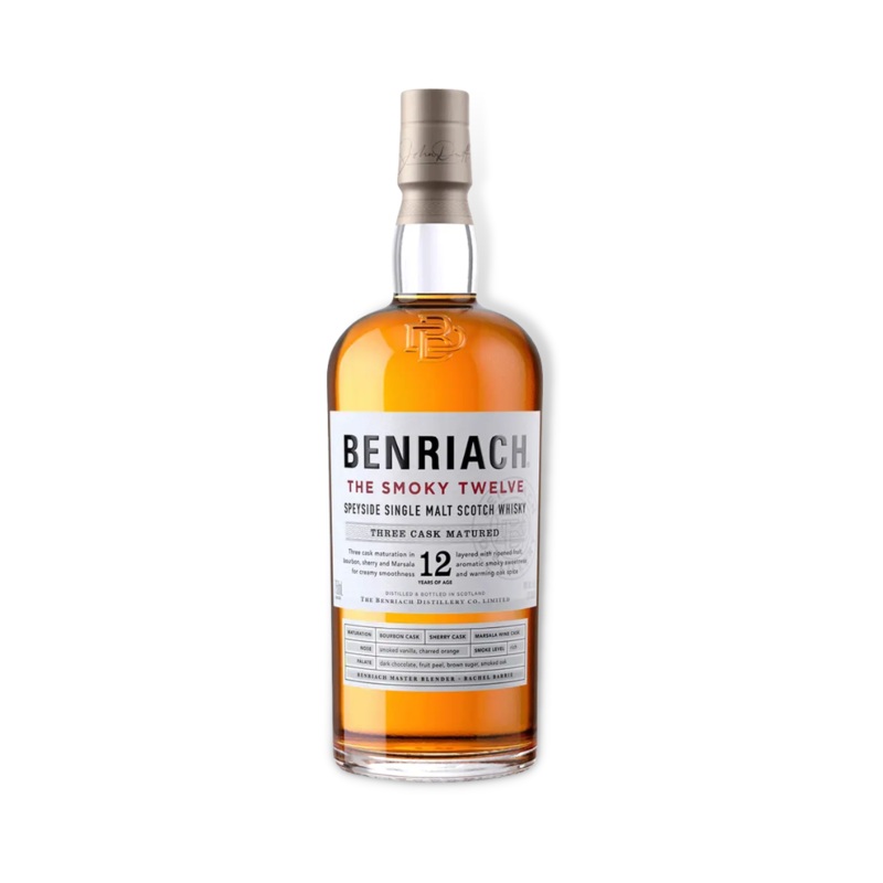 Benriach The Smoky 12 Year Old Three Cask Matured Single Malt Scotch Whisky 700ml (ABV 46%)
