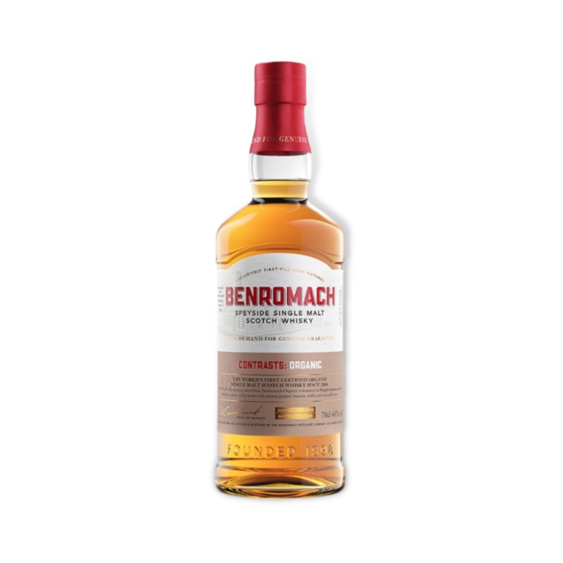 Benromach Contrasts: Organic Speyside Single Malt Scotch Whisky 700ml (ABV 46%)