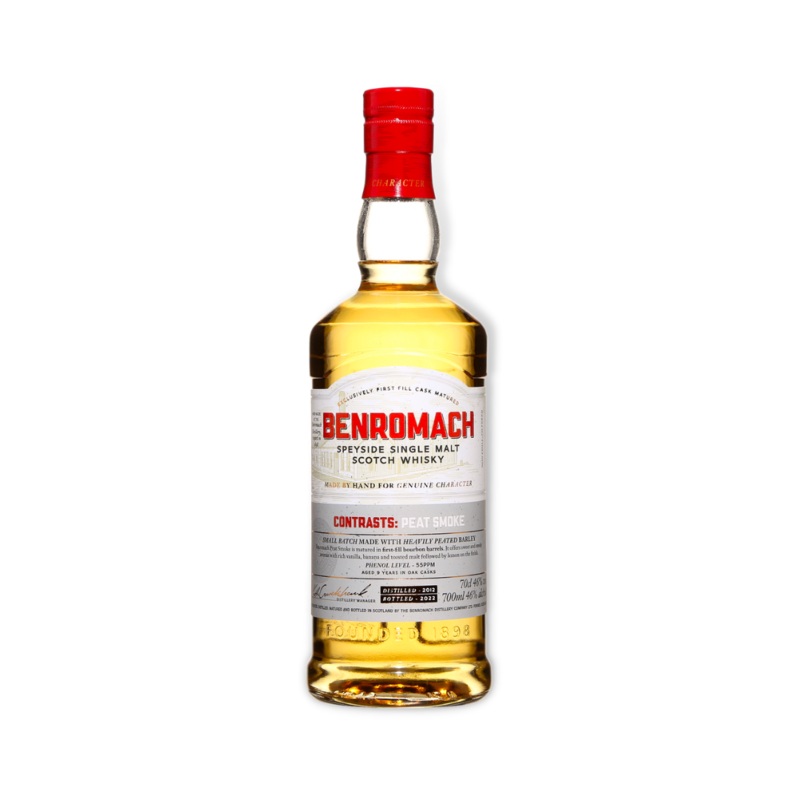 Benromach Contrasts: Peat Smoke Single Malt Scotch Whisky 700ml (ABV 46%)