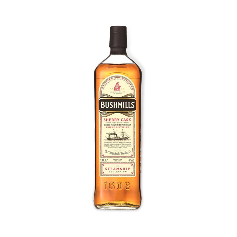 Bushmills Steamship Sherry Cask Single Malt Irish Whiskey 1ltr (ABV 40%)
