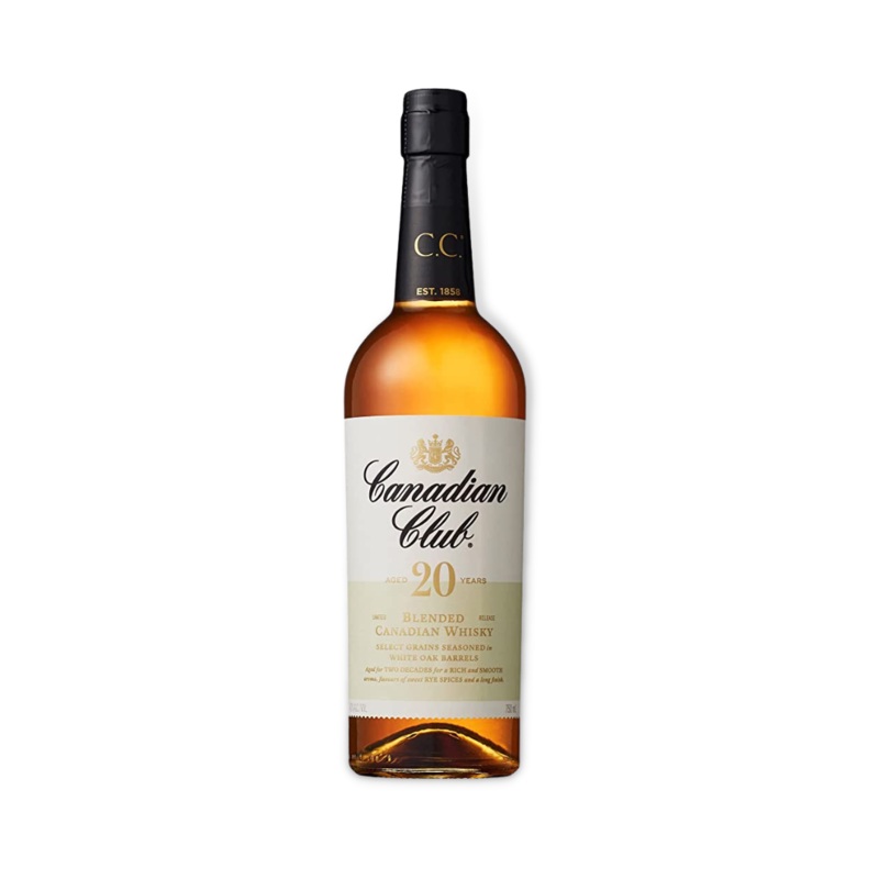 Canadian Club 20 Year Old Blended Canadian Whisky 750ml (ABV 40%)