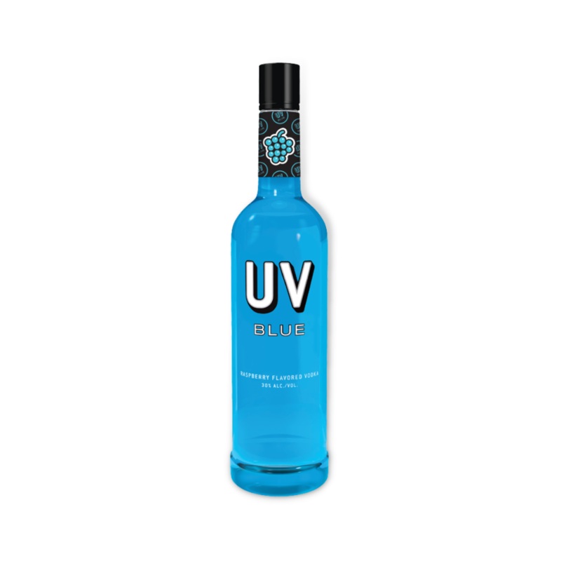 UV Blue Raspberry Flavored Vodka 750ml (ABV 30%)