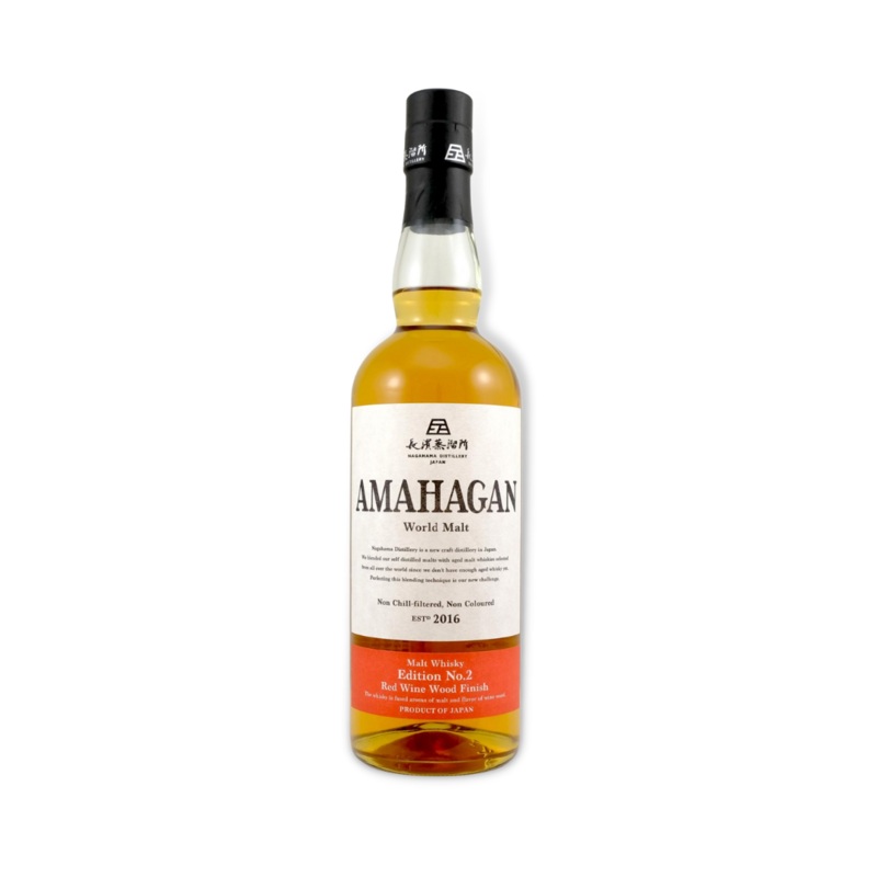 Amahagan Red Wine Wood Finish Japanese Blended Malt Whisky 700ml (ABV 47%)