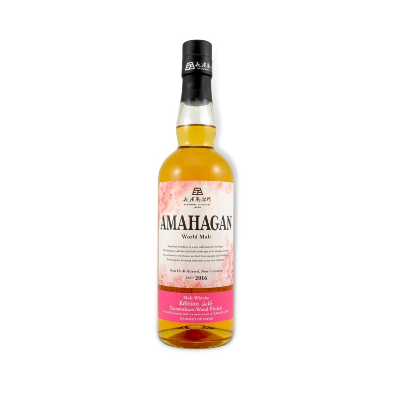 Amahagan Yamazakura Wood Finish Japanese Blended Malt Whisky 700ml (ABV 47%)