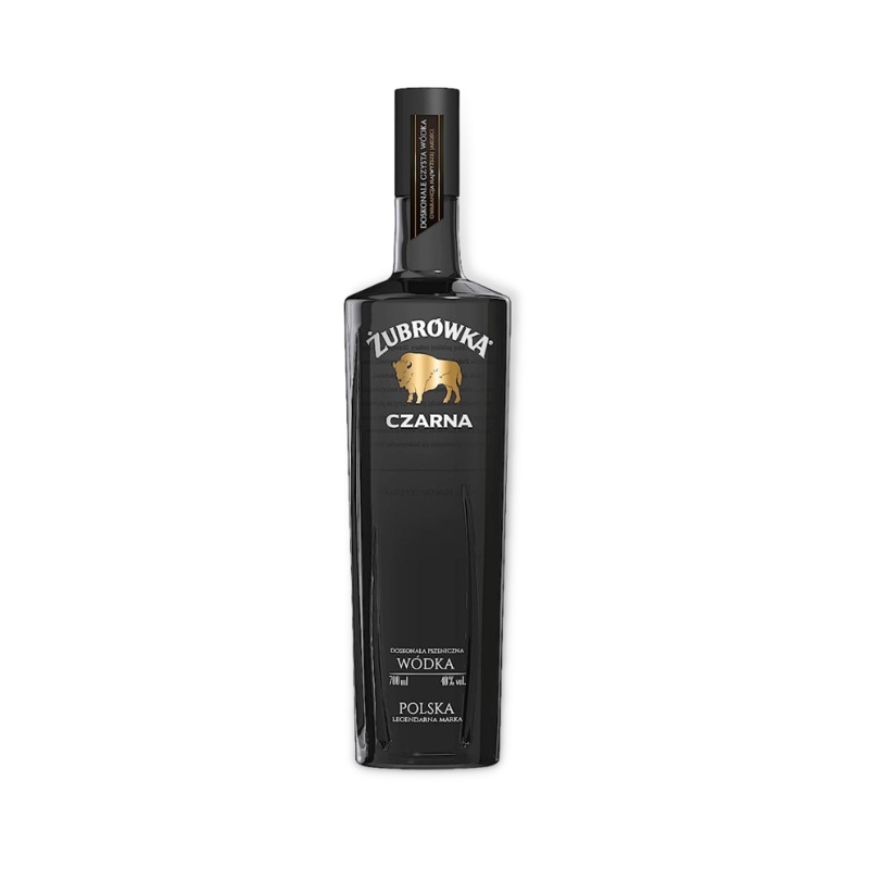 Zubrowka Czarna (Black) Vodka 700ml (ABV 40%)