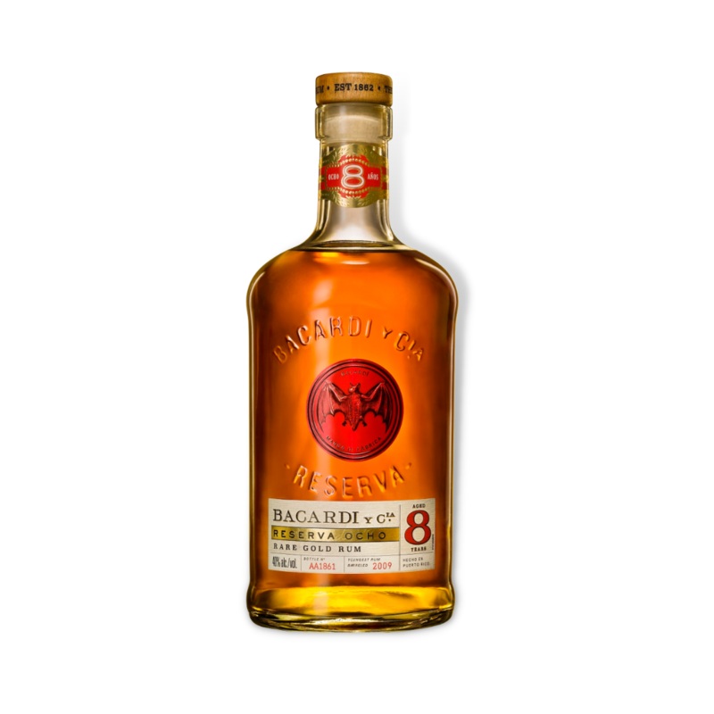 Bacardi 8 Year Old Reserva Ocho Rum 700ml (ABV 40%)