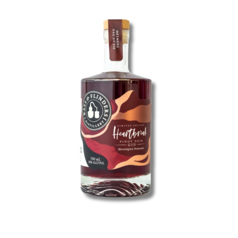 Bass & Flinders 2023 Heartbreak Pinot Noir Gin 700ml (ABV 38%)