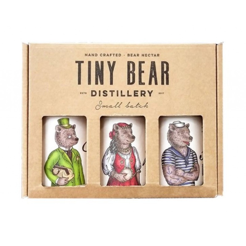 Tiny Bear Distillery Gin Trio Gift Pack 3 x 200ml
