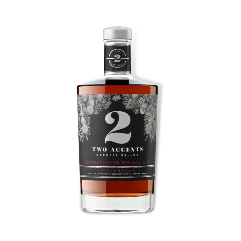 Two Accents Barrel Aged Shiraz Gin 700ml (ABV 41%)