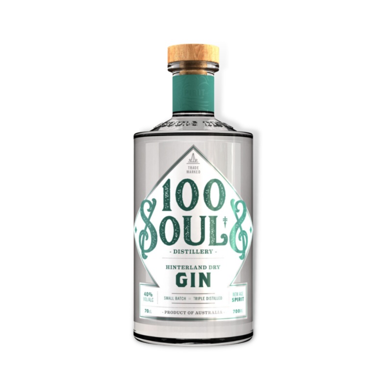 100 Souls Hinterland Dry Gin 700ml (ABV 40%)