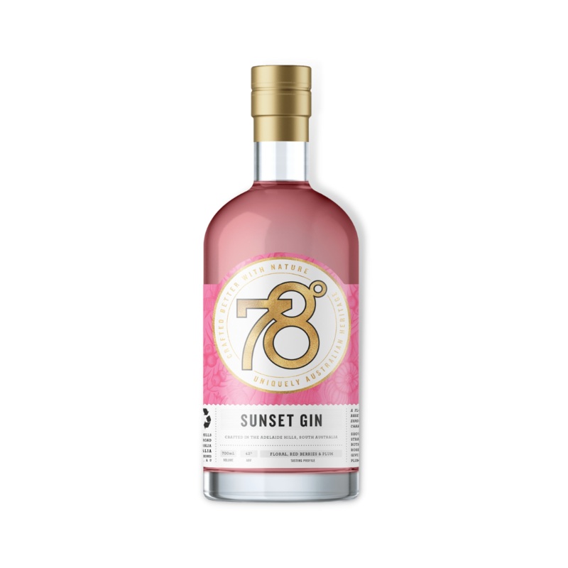 78 Degrees Sunset Gin 700ml (ABV 42%)