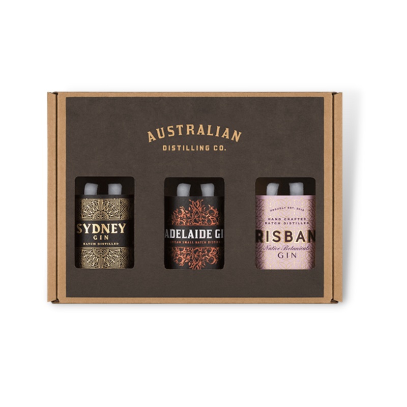 Australian Distilling Co Gin Gift Pack 3 X 200ml