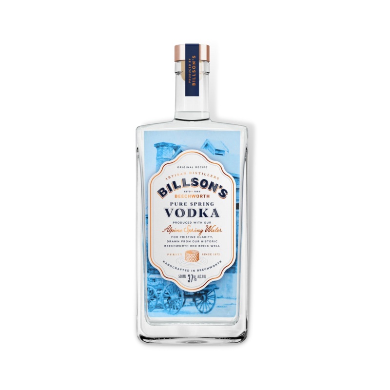Billson's Pure Spring Vodka 500ml (ABV 37%)