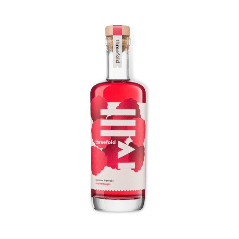 Threefold Summer Harvest Raspberry Gin 500ml (ABV 39%)