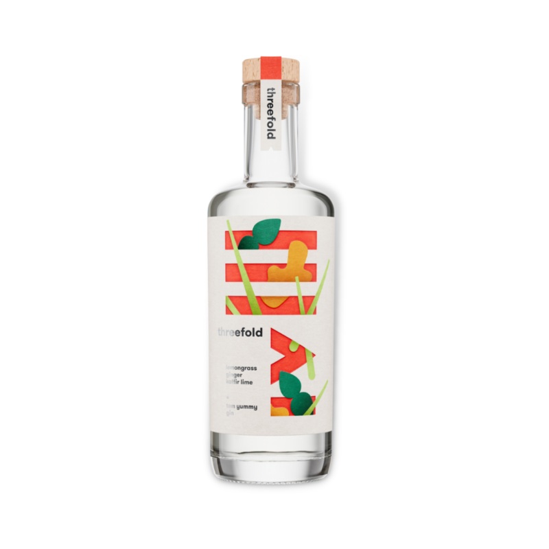 Threefold Tom Yummy Gin 500ml (ABV 45%)