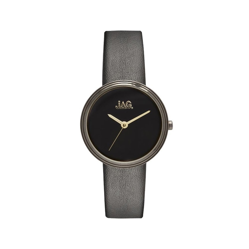Jag Natalie Black Matte Dial/Black Strap Womens Watch