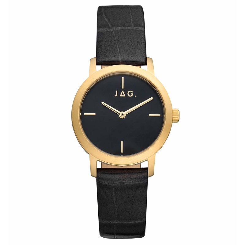 Jag Sophia Ladies Embossed Leather Watch J2552