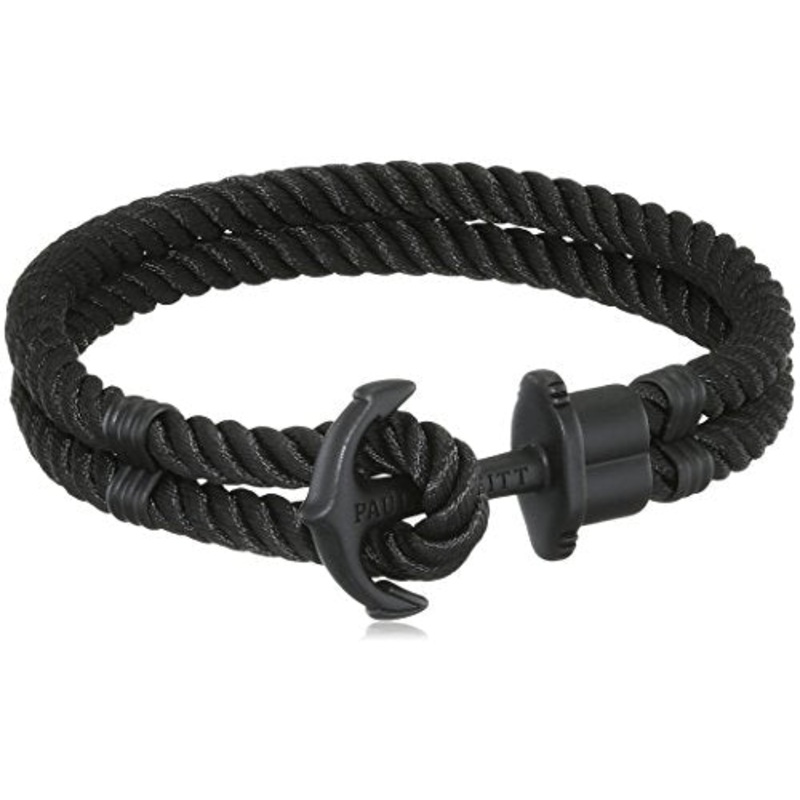 Paul Hewitt Phrep Nylon Black / Black Bracelet - L