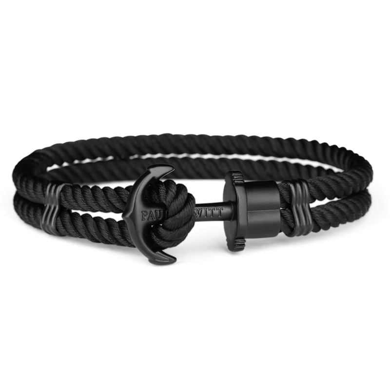 Paul Hewitt Phrep Nylon Black / Black Bracelet - S