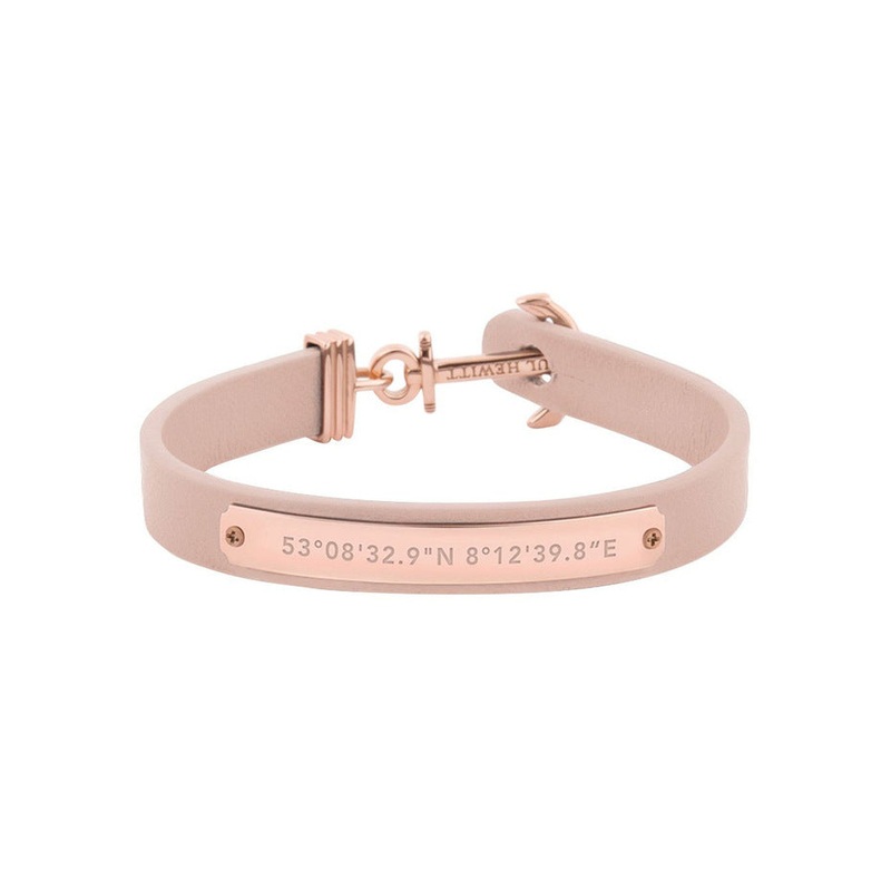 Paul Hewitt Signum Female Coordinates Rose Gold / Nude Bracelet - S