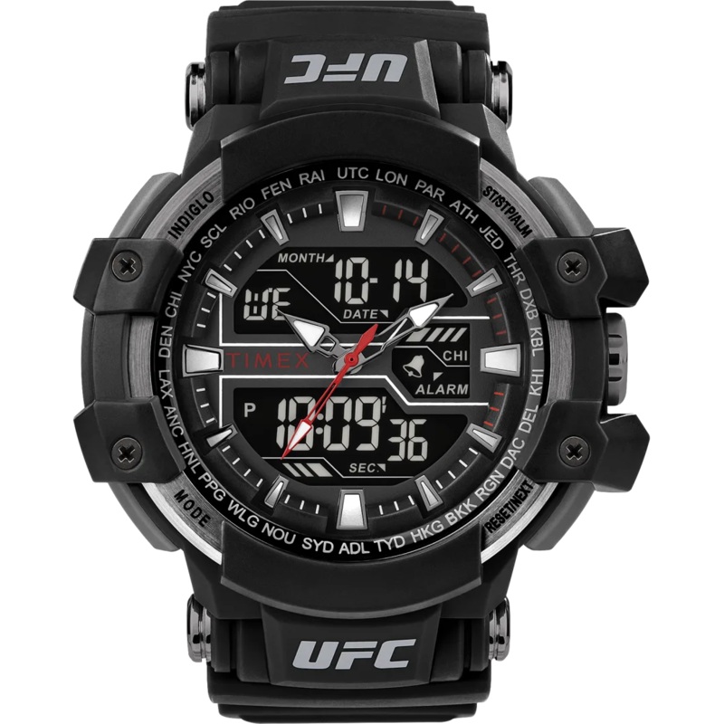 Timex UFC Combat 53mm Resin Strap Watch TW5M51800