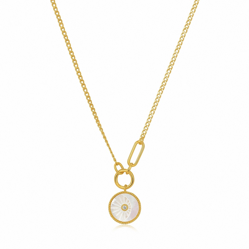 Ania Haie Eclipse Emblem Gold Necklace