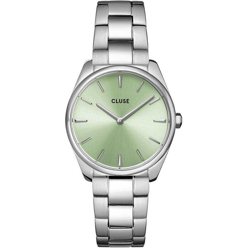 CLUSE Feroce Petite Stone Green/Steel Link CW11215
