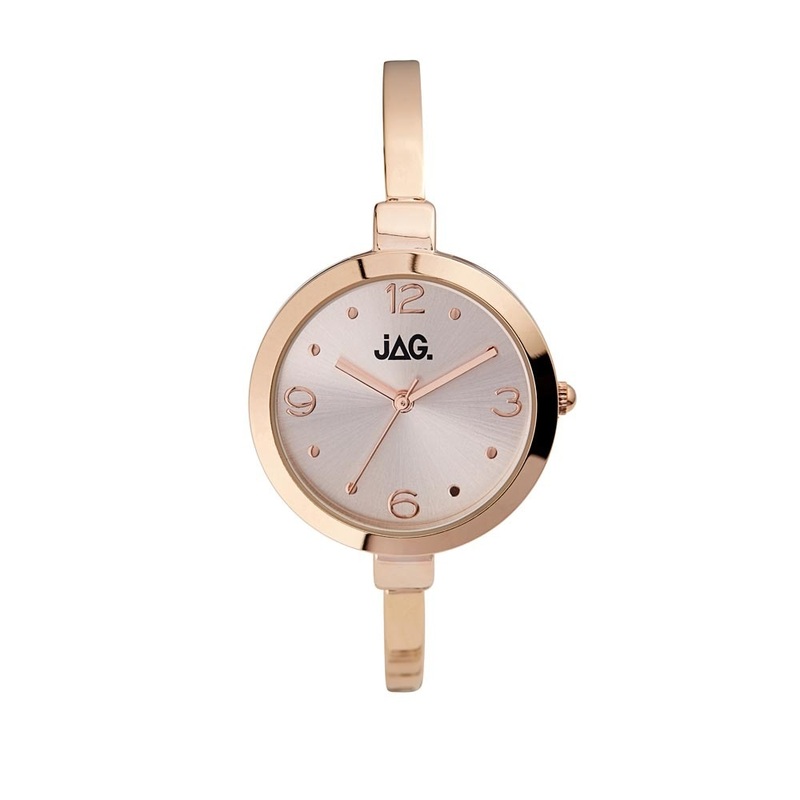 Jag Daphne Rose Dial Gold Womens Watch