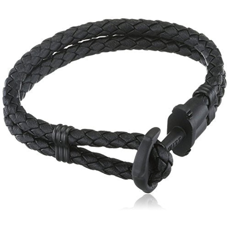 Paul Hewitt Phrep Leather Black / Black Bracelet - M
