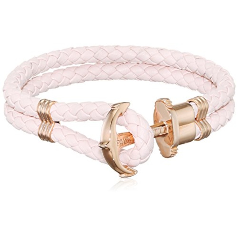 Paul Hewitt Phrep Leather Rose Gold / Pink Rose Bracelet - L