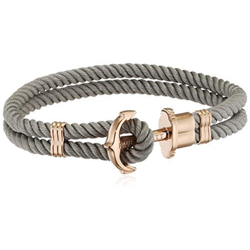 Paul Hewitt Phrep Nylon Rose Gold / Grey Bracelet - XXL