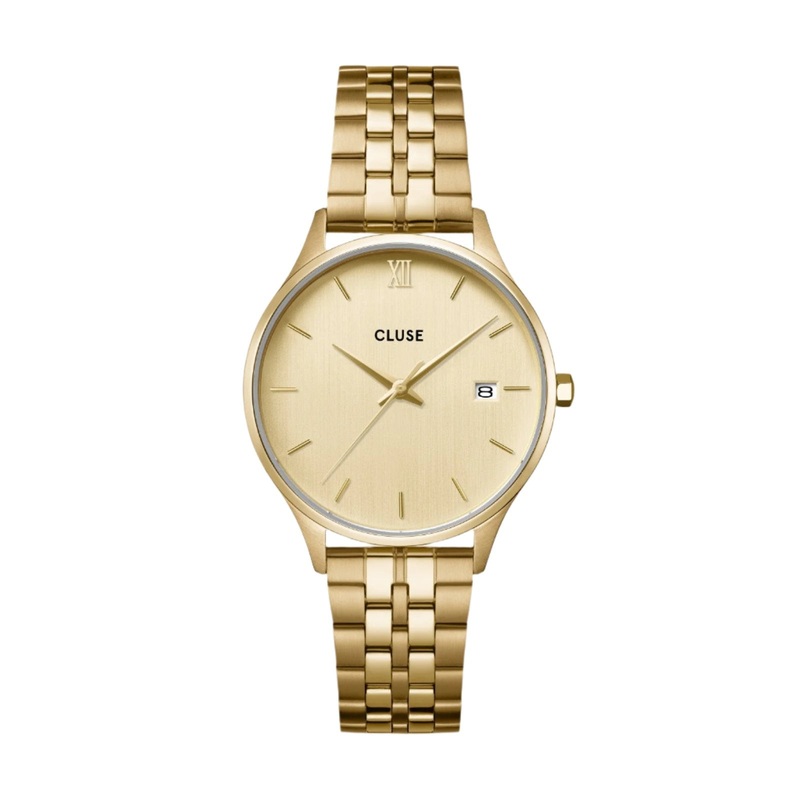 CLUSE Minuit Date Full Gold Link Watch CW14301