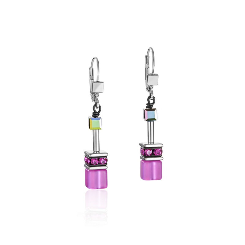 Coeur de Lion Drop Earrings Multicolour-Rainbow