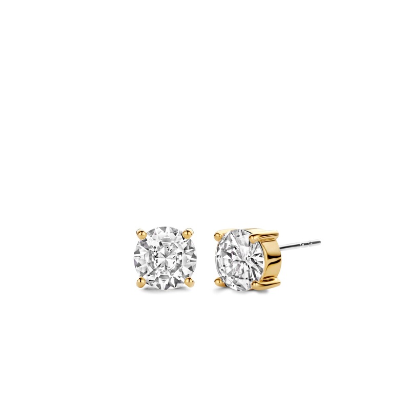 Ti Sento Cubic Zirconia Solitaire Stud Earrings 7321ZY
