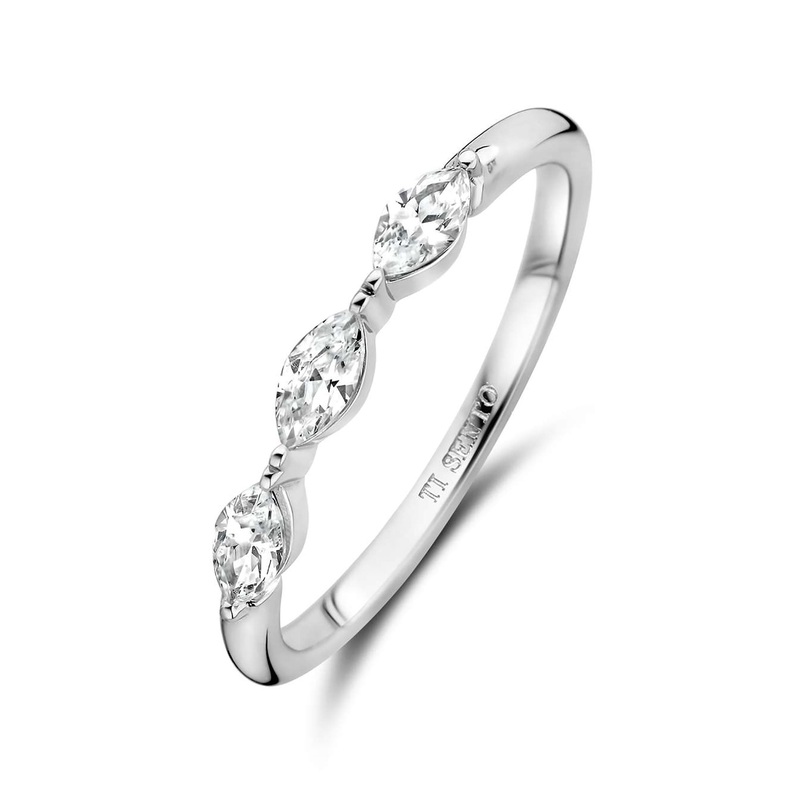 Ti Sento Marquise Cubic Zirconia Ring 12297ZI (54)