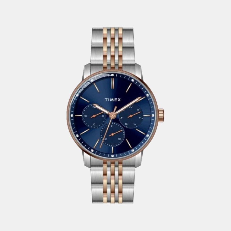 Brian Men Blue Dial Multi-Function Stainless Steel Watch TWEG25409