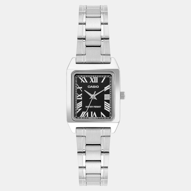 Enticer Women Quartz Black Dial Analog Stainless Steel Watch LTP-V007D-1BUDF A2278