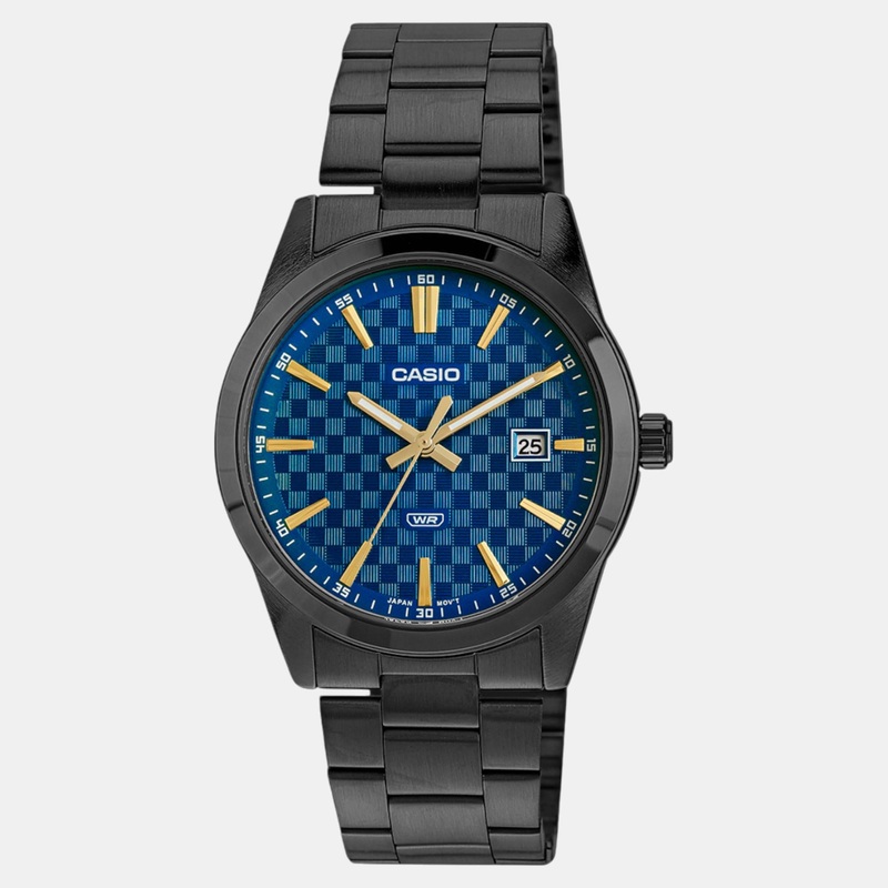 Men Blue Dial Analog Stainless Steel Watch A2239