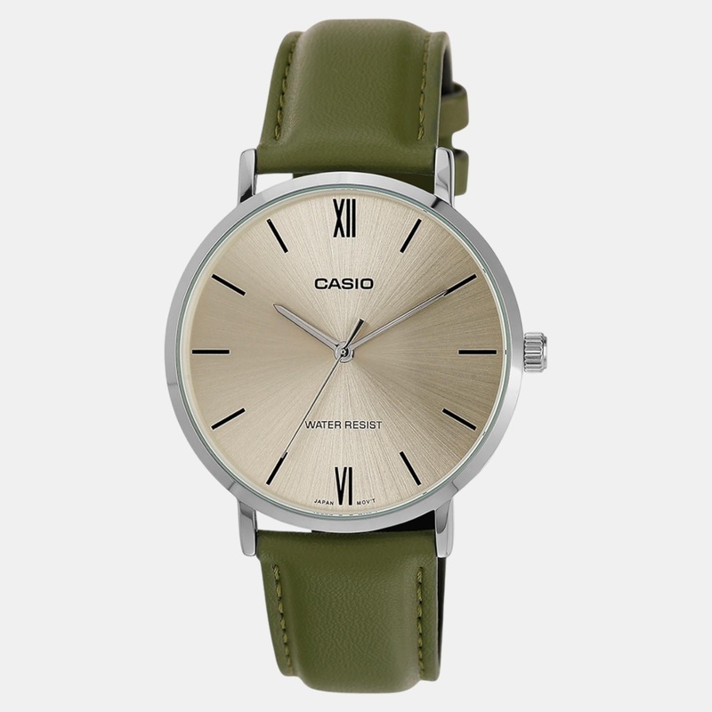 Men Green Dial Analog Leather Watch A2320