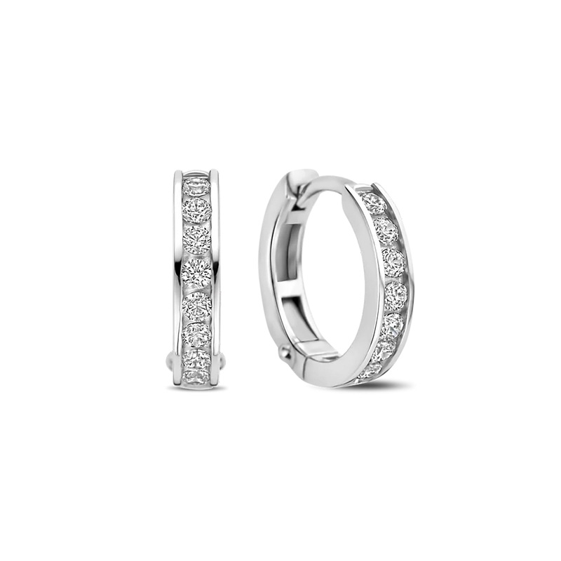 Ti Sento Cubic Zirconia Hoop Earrings 7973ZI