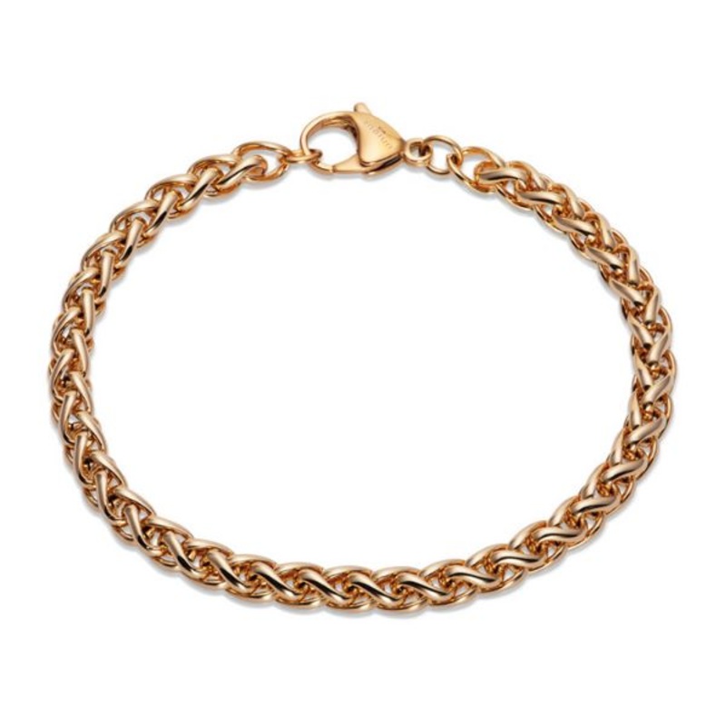 Unique Yellow Gold IP Plated Stainless Steel Bracelet