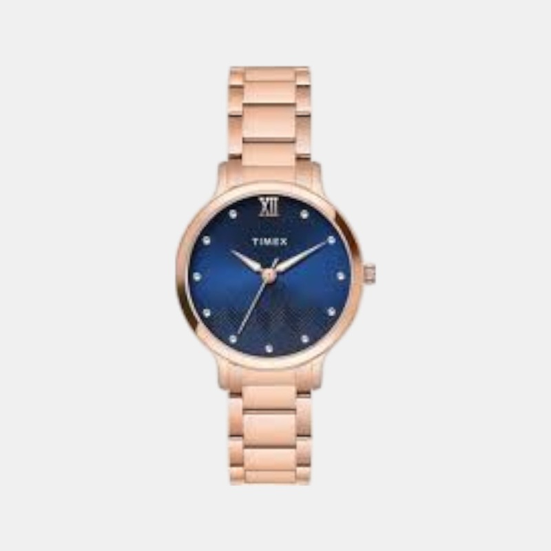 Women Quartz Blue Dial Analog Stainless Steel Watch TWTL12310