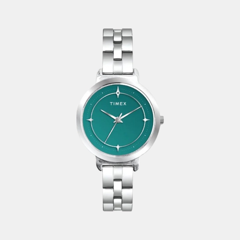 Women Quartz Blue Dial Analog Stainless Steel Watch TWTL14200
